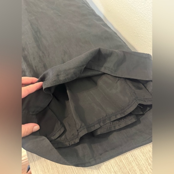 Forte Forte Black Semi-Sheer Palazzo Pants Wide Leg Silk Cotton Luxury US 6 - Picture 10 of 13